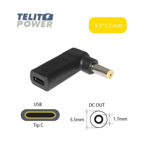  Laptop adapter za napajanje - DC konektor USB-C na 5.5x1.7mm ( 4863 ) Slike