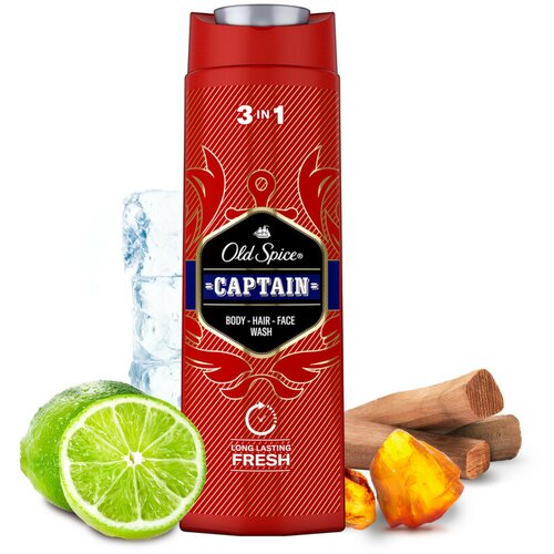 Old Spice captain šampon i gel za tuširanje, 250 ml Slike