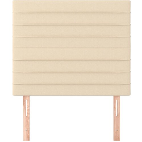  Uzglavlje krem boje 80x5x118/128 cm tkanina Slike