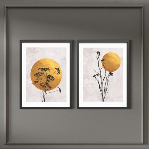 Styler Set uokvirenih postera 2 kom 30x40 cm Charm &amp;ndash; Slike