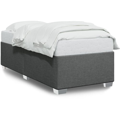 vidaXL Posteljni okvir temno siv 100x200 cm blago Cene