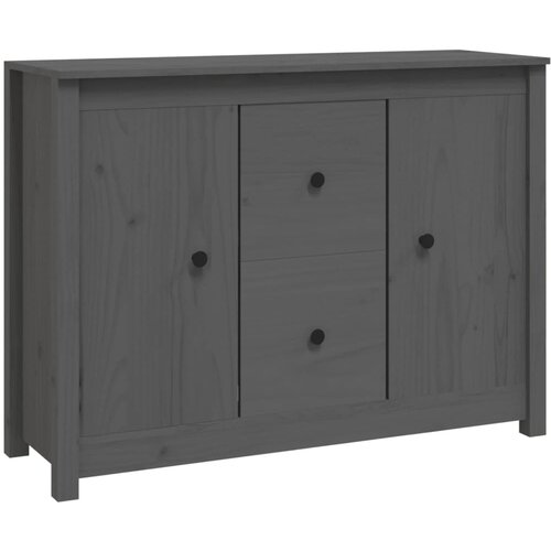Maison Chic Komoda - Predalnik siva 100x35x74 cm trdna borovina, (21715850) Slike