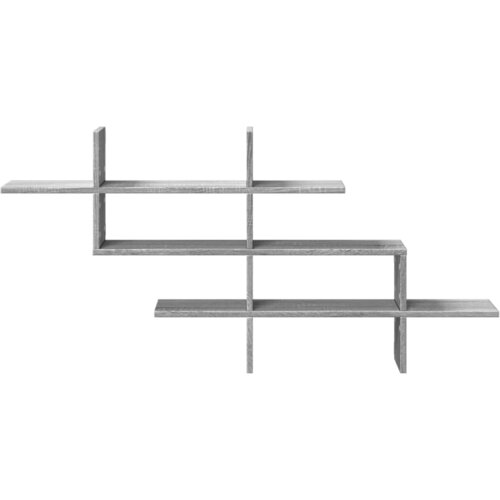  Zidna polica boja hrasta 124,5x18x60,5 cm konstruirano drvo Slike