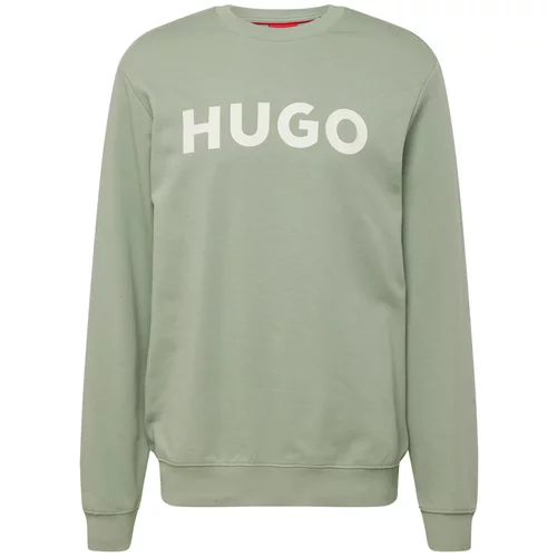 Hugo Sweater majica 'Dem' kaki / pastelno zelena