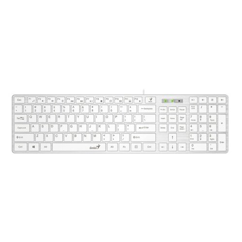Genius Tipkovnica Slimstar 126 USB bela Cene