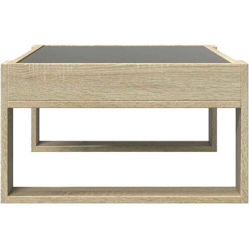  Stolić s beskonačnim LED svjetlima boja hrasta 70 x 53 x 30 cm Slike