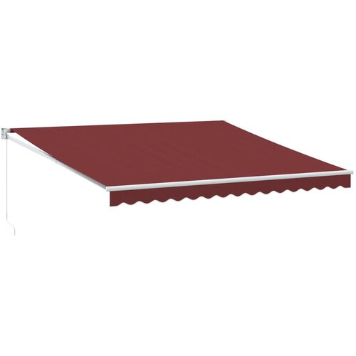 VidaXL Tenda na ručno uvlačenje bordo 400 x 300 cm Slike