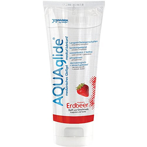 Joydivision Vodni lubrikant Aquaglide Jagoda 100ml Slike