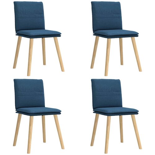 Maison Chic Jedilni stoli - Vzorci stoli 4 kosi modro blago A806, (22032832) Slike
