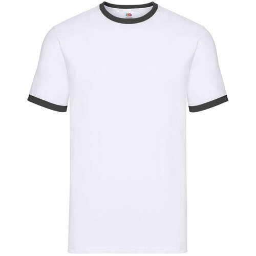 Fruit Of The Loom White T-shirt Ringer Cene