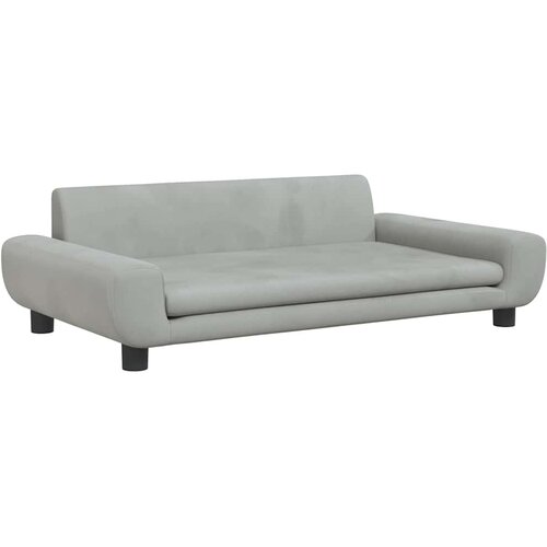  Krevet za pse svjetlosivi 100 x 54 x 33 cm bar&amp;scaron;unasti Slike