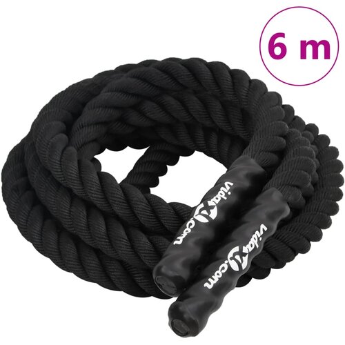 vidaXL Uže za trening crno 6 m 4 5 kg poliestersko Cijene