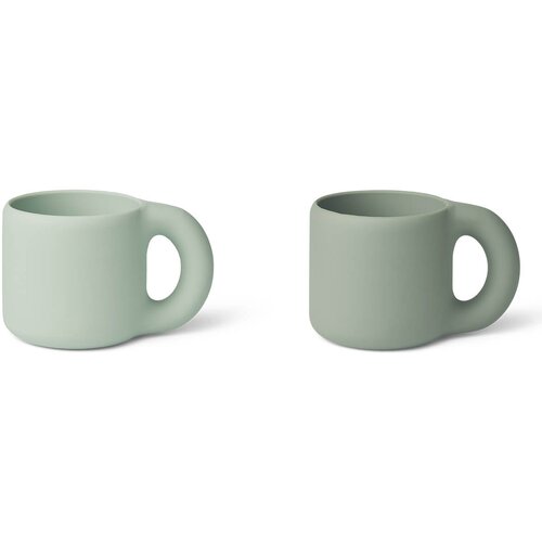 Liewood ostali pripomočki za hranjenje Kylie skodelica 2/1, silikon dusty mint, faune green Cene