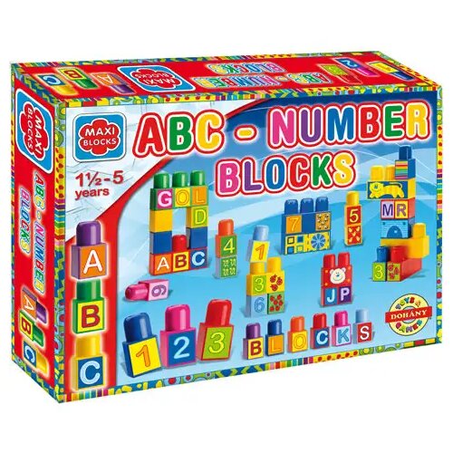 Mađarski proizvođač Maxi Blocks ABC kockice za gradnju - D-Toys Cijene