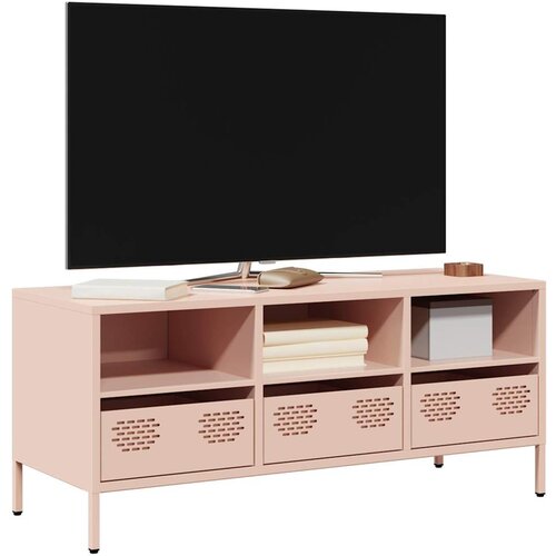 Furnova TV omarica roza 101,5x39x43,5 cm hladno valjano jeklo, (21924529) Slike
