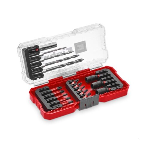Einhell Set impaktor bitova S-Case, 25-50 mm bit, Ključevi, Burgije, 18 komada Slike