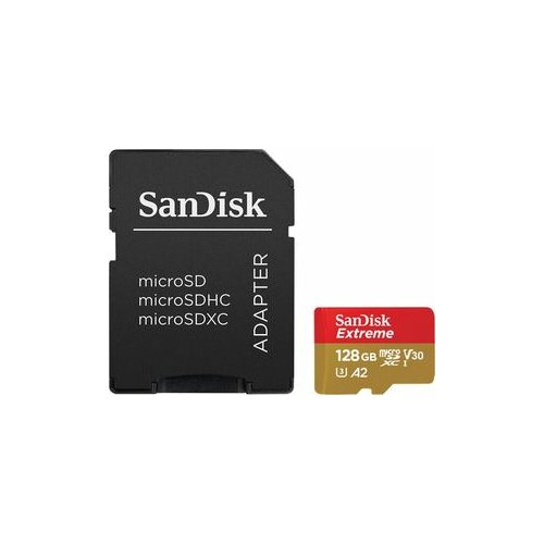 San Disk Memorijska kartica Extreme microSDXC, A2, V30, U3 128GB Slike