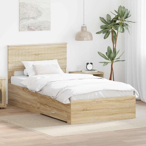  Okvir za krevet s uzglavljem Sonoma hrast 100 x 200 cm Cene