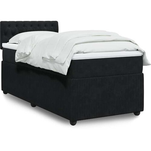vidaXL spring krevet s madracem crni 80 x 200 cm bar&scaron;unasti Cijene
