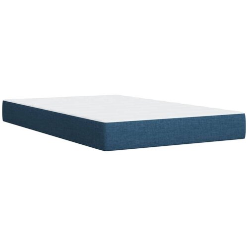 Krevet s oprugama i madracem plavi 120 x 200 cm od tkanine Slike
