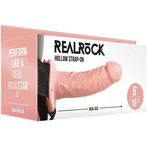 RealRock by Shots Strap-on Hollow Strap-On without Balls Cene