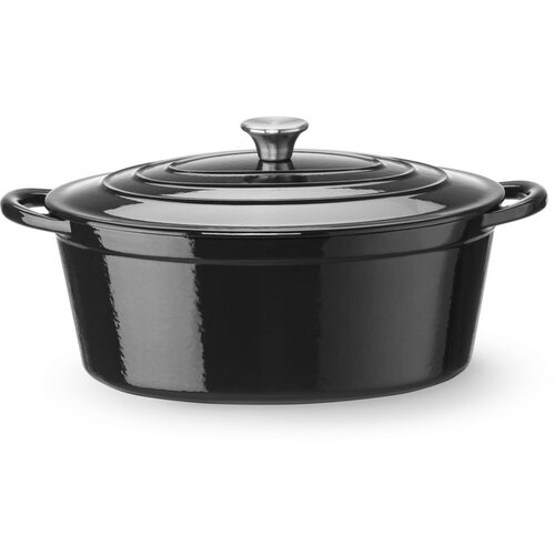 Hendi emajlirana posuda od lijevanog željeza, 6,88L, crna, 405x255x(H)134mm Cene