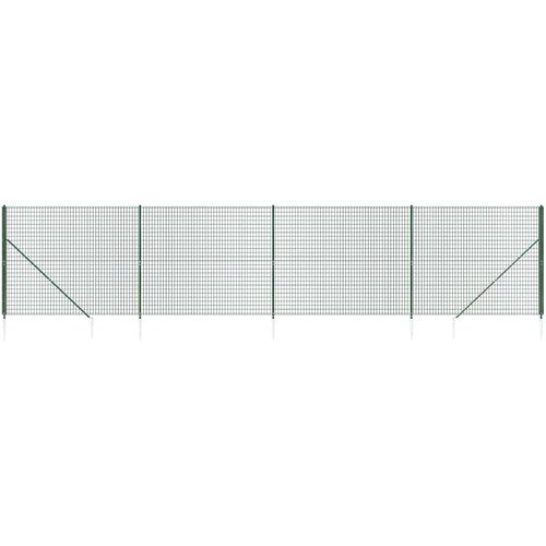  Ograda od žičane mreže sa &amp;scaron;iljastim držačima zelena 2 x 10 m Slike