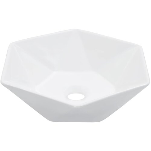 The Living Store Umivalnik 40x36,5x12 cm keramičen bel - Umivalnik, (21751064) Cene
