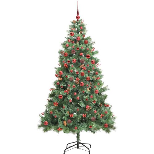  Umjetno božićno drvce 300 LED lampica Topla bijela PVC i metal Slike