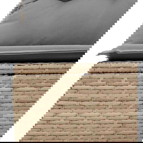 vidaXL 6-dijelni set vrtnih sofa s jastucima bež od poliratana bagrem Cene
