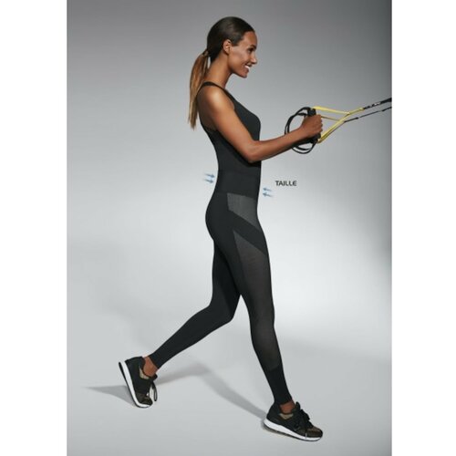 Bas Bleu MISTY sports leggings with wasp waist effect and combined materials Slike