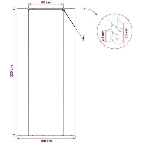 Rolo zavjesa Siva 100 x 220 cm Bambus Slike