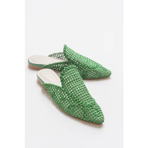 LuviShoes 202 Green Women's Slippers