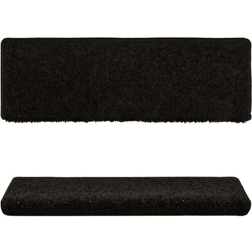  Tepisi za stepenice 15 kom 65x21x4 cm crni Slike