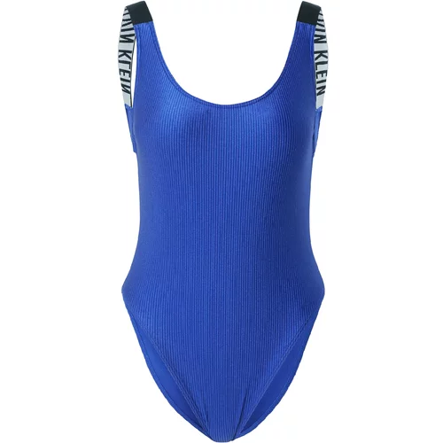 Calvin Klein Swimwear Jednodijelni kupaći kostim 'Intense Power' kraljevsko plava / siva / crna