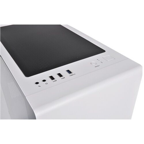 Thermaltake S100 White Micro Micro case, tempered glass, 1x 120mm fan Slike