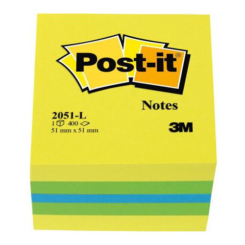 3m Blok samolepilnih lističev 2051-L, 51 x 51 mm, limona Slike