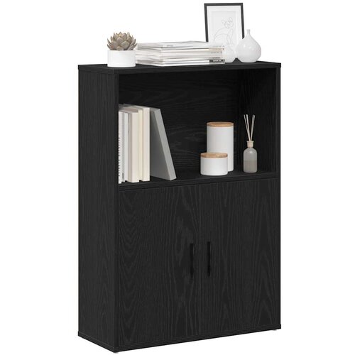 vidaXL Regal za knjige crni hrasta 60x24x85 cm od konstruiranog drva Cijene