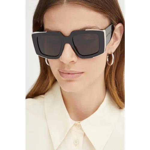 Alexander Mcqueen Sunčane naočale za žene, boja: crna, AM0446S