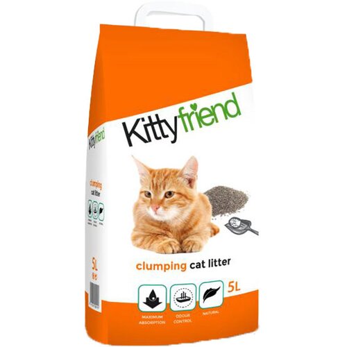 Sanicat Posip visoke moći upijanja napravljen od bentonita KittyFriend clumping, 10 l Cene