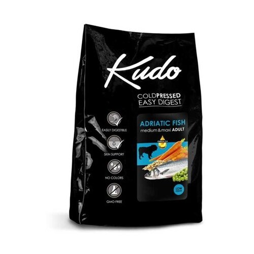 Kudo Hrana za pse Low Grain Adriatic Fish Med&Maxi Adult 3kg Cene