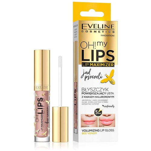 Eveline OH! my LIPS Lip Maximizer sijaj za ustnice za večji volumen s čebeljim strupom 4,5 ml Cene