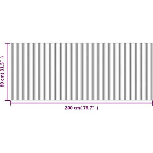  Tepih pravokutni svijetli prirodni 80 x 200 cm od bambusa Slike