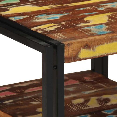  Vi&amp;scaron;ebojni stolić za kavu 50x50x38 cm puno drvo obrađeno Slike