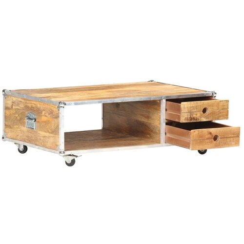 Maison Chic Klubska mizica - kavna mizica - Nizka mizica 89x59x33 cm trden robusten mangov les, (21754838) Cene