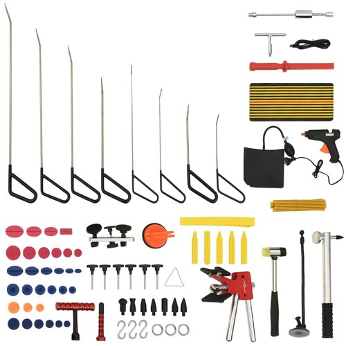 vidaXL 75-delni komplet orodja za popravilo karoserije brez barvanja Cene