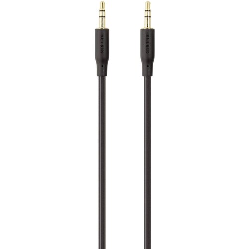 Belkin F3Y117bt1M klinker avdio priključni kabel [1x 3\,5 mm banana moški konektor - 1x 3\,5 mm banana moški konektor] 1.00 m črna pozlačeni konektorji, (20431794) Cene