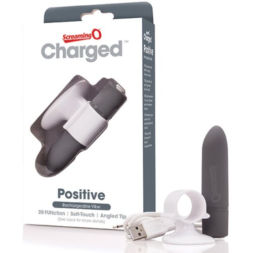 The Screaming O - Charged Positive Vibe Grey Slike