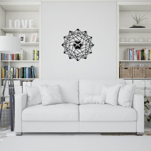 Atelier Del Sofa zidni sat 48x48cm Crni Cene