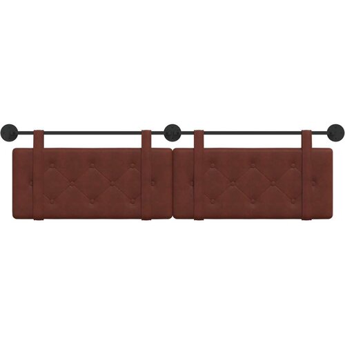  Držeće uzglavlje Zidne Sjajno smeđa 170 x 55 x 5 cm Antikni PU - Sjajna smeđa 160 cm bez LED Slike